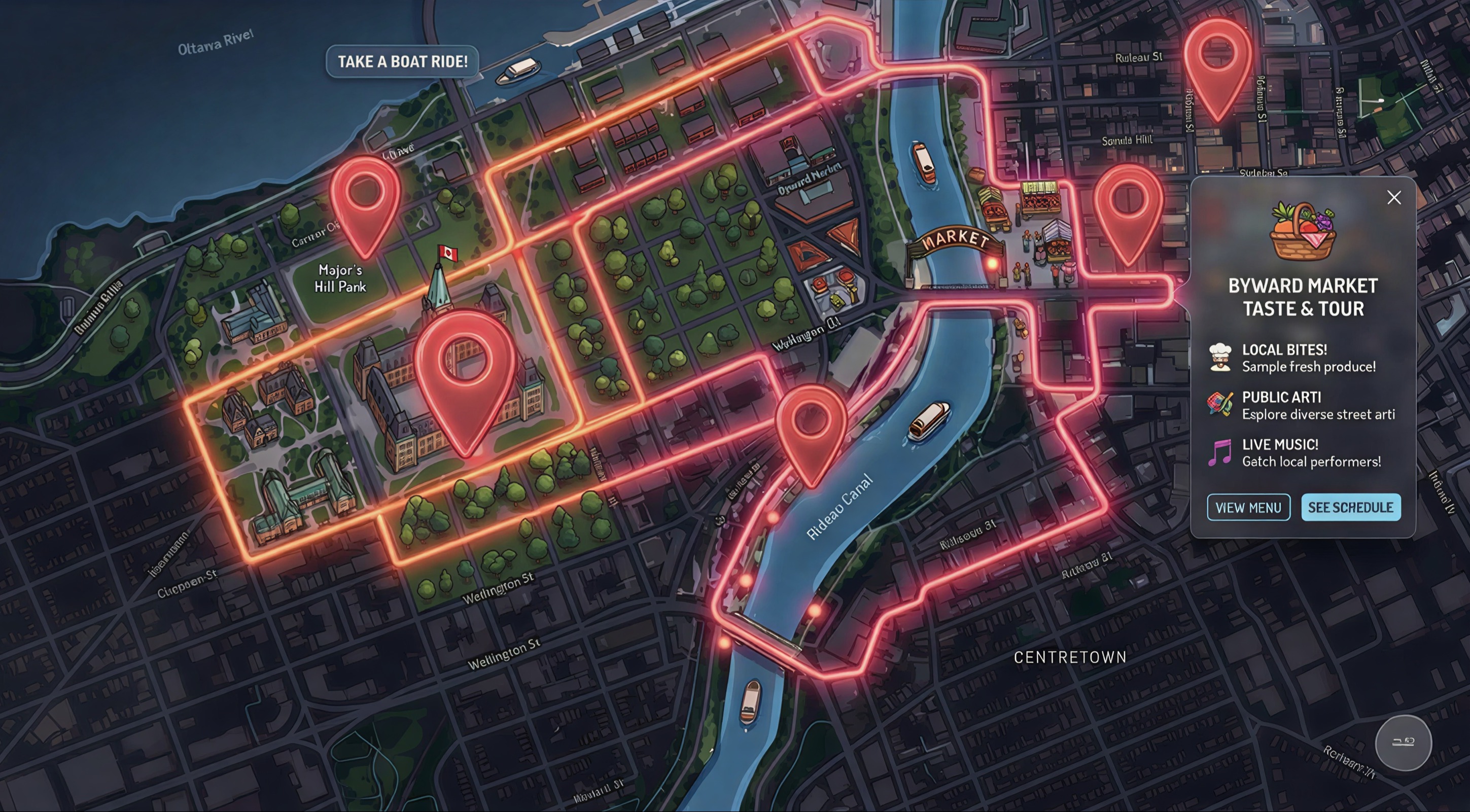 Ottawa Bike Route Map